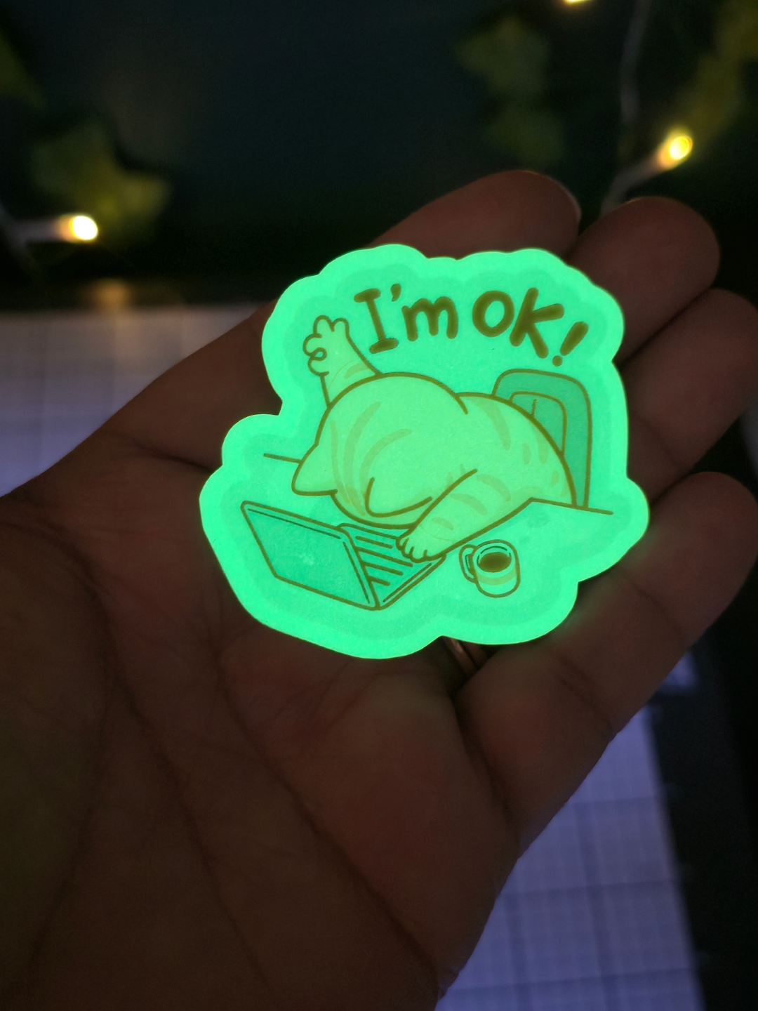 Glow In The Dark Custom Vinyl Sticker