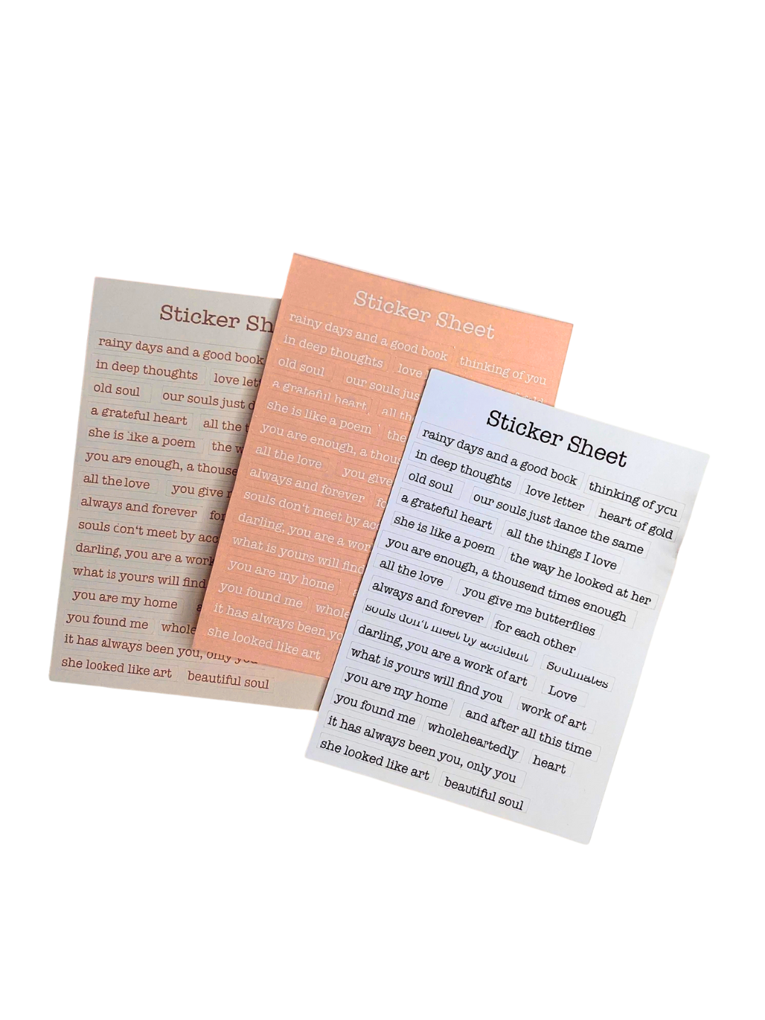 Custom Sticker Sheets